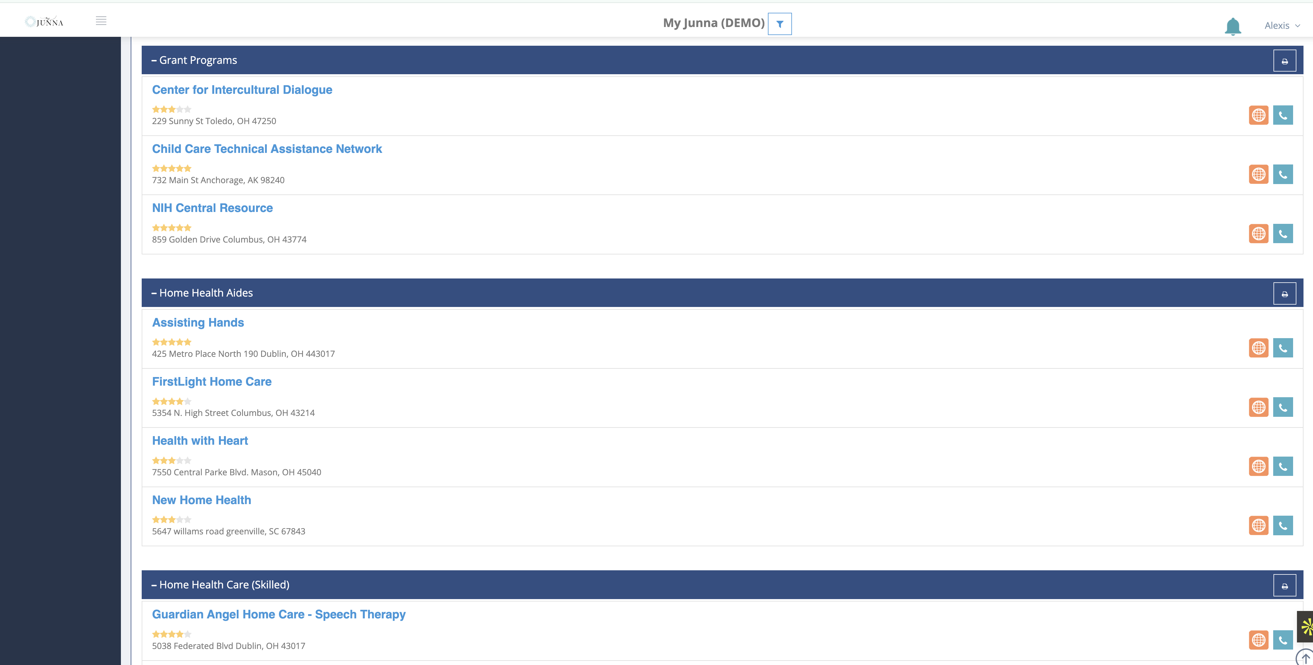 screenshot of My Junna